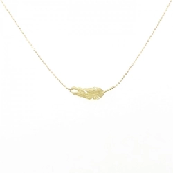 K18YG Dây chuyền lông vũ - Hàng hiệu Authentic