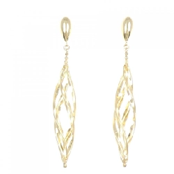 K18YG Bông tai - Hàng hiệu Authentic