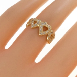 Nhẫn kim cương hình trái tim K18YG - Hàng hiệu Authentic 852721