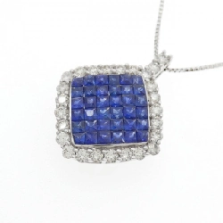 K18WG Sapphire Necklace 1.35CT - Hàng hiệu Authentic 863175