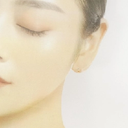 K18YG Bông tai Cubic - Hàng hiệu Chính hãng 867420