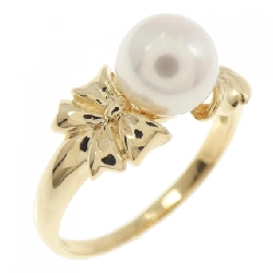 Nhẫn ngọc trai Akoya K18YG 6.6mm