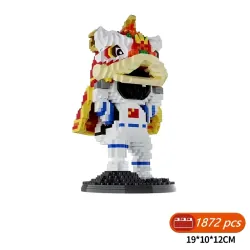 Bộ đồ chơi lắp ráp mô hình Lion Dance Dragon 1872 mảnh 1009277