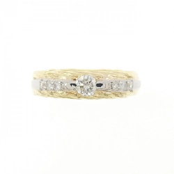 Nhẫn kim cương K18YG/PT900 0.28CT - Hàng hiệu Authentic 851898