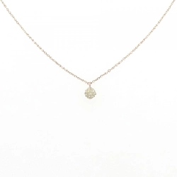 K18PG Solitaire Dây chuyền kim cương 0.2CT - Hàng hiệu Chính hãng