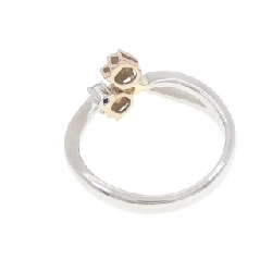 Nhẫn kim cương hoa PT900/K18PG 0.01CT - Hàng hiệu Authentic 671912