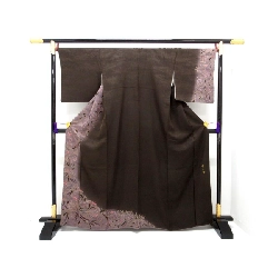 Áo kimono thăm viếng màu Tím Hoàng Đế - Hàng hiệu Authentic