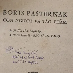 Boris Pasternak, con người và tác phẩm (bao gồm thiên tiểu thuyết Bác sĩ Zhivago) 702985
