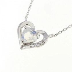 K10WG Dây chuyền mặt trái tim đá mặt trăng - Hàng hiệu Authentic 860520