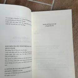 Khái Niệm Văn Hoá Trong Khoa Học Xã Hội (NXB Tri Thức) - Denys Cuche ,  Lê Minh Tiến dịch 731609