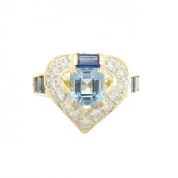 Nhẫn Aquamarine K18YG 0.99CT - Hàng hiệu Chính hãng 850431