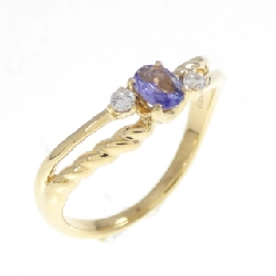Nhẫn Tanzanite K18YG - Hàng hiệu Chính hãng