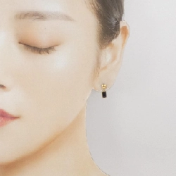 K18YG Onyx Bông Tai - Hàng hiệu Chính hãng 865467