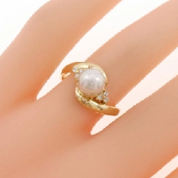 Nhẫn ngọc trai Akoya K18YG 6.3mm - Hàng hiệu Authentic 848787