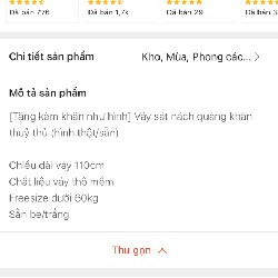 Váy kèm khăn như hình, chưa mặc 23689