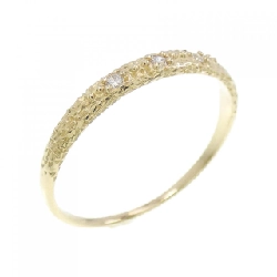 Nhẫn kim cương ba viên K18YG 0.03CT - Hàng hiệu Authentic