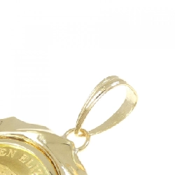 K18YG(枠) Đồng xu mặt dây chuyền - Hàng hiệu Authentic 863077