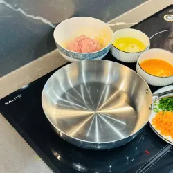 Chảo rán inox liền khối KALITE ECO26, inox 304 an toàn, đáy 3 lớp dày, bắt từ tốt 797326