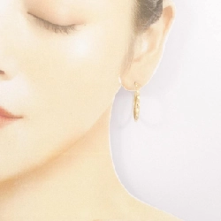 Bông tai hoop 750YG - Hàng hiệu Authentic 873120