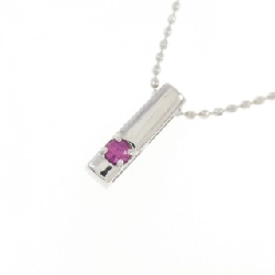 K18WG Dây chuyền Ruby 0.05CT - Hàng hiệu Chính hãng 860577