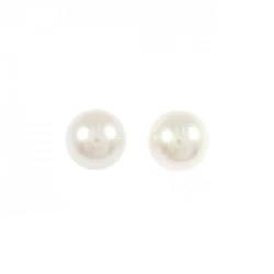 K18YG Bông tai ngọc trai Akoya 8mm - Hàng hiệu Chính hãng