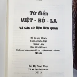 Từ điển Việt–Bồ–La và các cứ liệu liên quan | Alexandre de Rhodes | bìa cứng 553638
