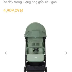 Xe đẩy trẻ em Joie Pact Laurel gập nhẹ, màu xanh lá