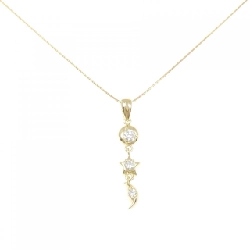 K18YG Ngôi sao × Mặt trăng Dây chuyền kim cương 0.25CT - Hàng hiệu Chính hãng