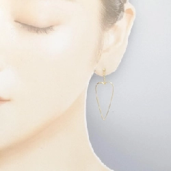 K18YG Bông tai hình trái tim - Hàng hiệu Chính hãng 870730