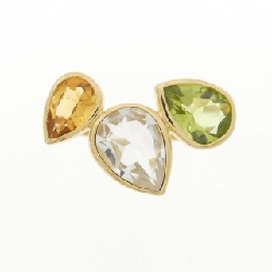 Nhẫn đá màu K18YG 668114