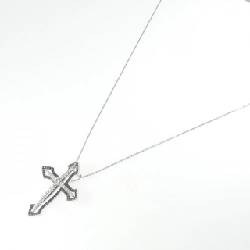 K18WG/K18BG Dây chuyền kim cương chéo 0.60CT - Hàng hiệu Chính hãng 860355