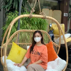 Ghế xích đu đôi mây 553419