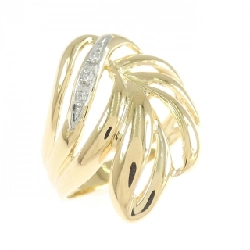 Nhẫn kim cương K18YG/PT900 - Hàng hiệu Authentic