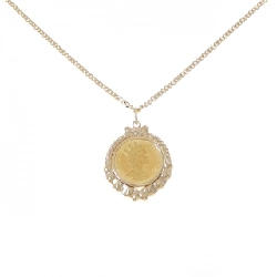 K18YG(枠)/K18YG Dây chuyền đồng xu - Hàng hiệu Authentic