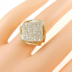 Nhẫn kim cương Pavé K18YG 1.00CT 672757