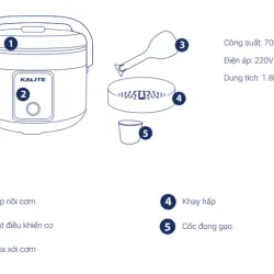 Ấm Đun Siêu Tốc KALITE KL-301 1,7L – Siêu Nhanh, An Toàn & Tiện Lợi!☕ 707007