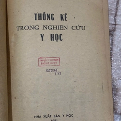 THỐNG KÊ TRONG NGHIÊN CỨU Y HỌC - sách y học, Tây Y , khổ lớn  539874