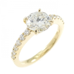 Nhẫn kim cương K18YG 1.000CT H VS2 Tốt - Hàng hiệu Chính hãng