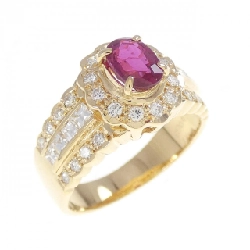 Nhẫn Ruby K18YG 0.77CT - Hàng hiệu Chính hãng