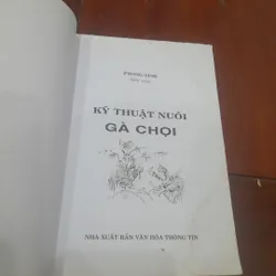 Kỹ thuật NUÔI GÀ CHỌI 565219