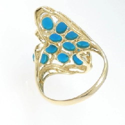 Nhẫn Turquoise K18YG - Hàng hiệu Chính hãng 847290