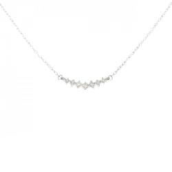 Dây chuyền kim cương K18WG 0.16CT - Hàng hiệu Chính hãng