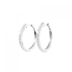 Bông tai kim cương PT900 hình vòng 0.800CT - Hàng hiệu Authentic 868666