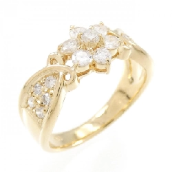 Nhẫn kim cương hoa K18YG 0.55CT - Hàng hiệu Authentic