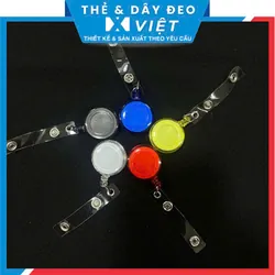Dây đeo + thẻ nhân viên HB88 top FC mobile học sinh sinh viên co rút bản 1cm màu vàng trẻ trung 1064258