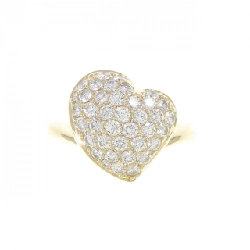 Nhẫn kim cương hình trái tim K18YG 0.73CT - Hàng hiệu Chính hãng 852008