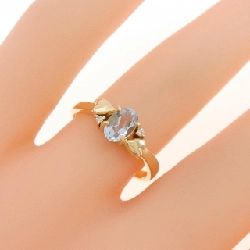 Nhẫn Aquamarine K18YG hình trái tim 665549