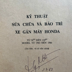 KỸ THUẬT SỬA CHỮA VÀ BẢO TRÌ  XE GẮN MÁY HONDA 522914