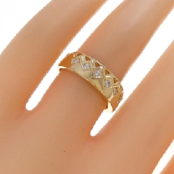Nhẫn kim cương K18YG 0.19CT 666482