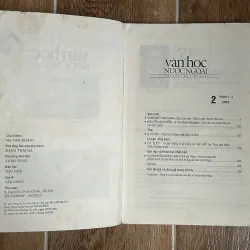 Tạp Chí Văn Học Nước Ngoài - Số 2/2003 (Maugham, Eliot, v.v) 740030